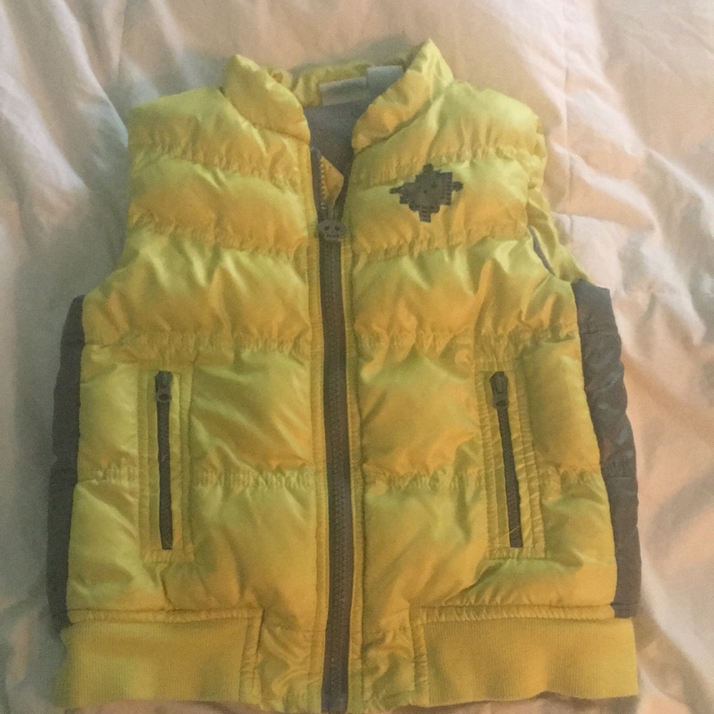 Yellow winter vest